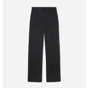 Everlane The Organic Wide-Leg Pant Womens Sz 0 in Black New with Tags